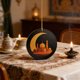 thumbnail image 5 of Adorno de Ramadán | Decoración colgante islámica | Guirnalda de luna creciente y mezquita | Decoración acrílica para ventanas de hogar y coche | Decoración para festivales religiosos de 8 cm, 5 of 9