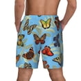 thumbnail image 3 of Kdxio Multicolored Butterflies Print Men'S Swim Trunks With Compression Liner 7 Inch Inseam Quick Dry Swim Shorts, 3 of 7