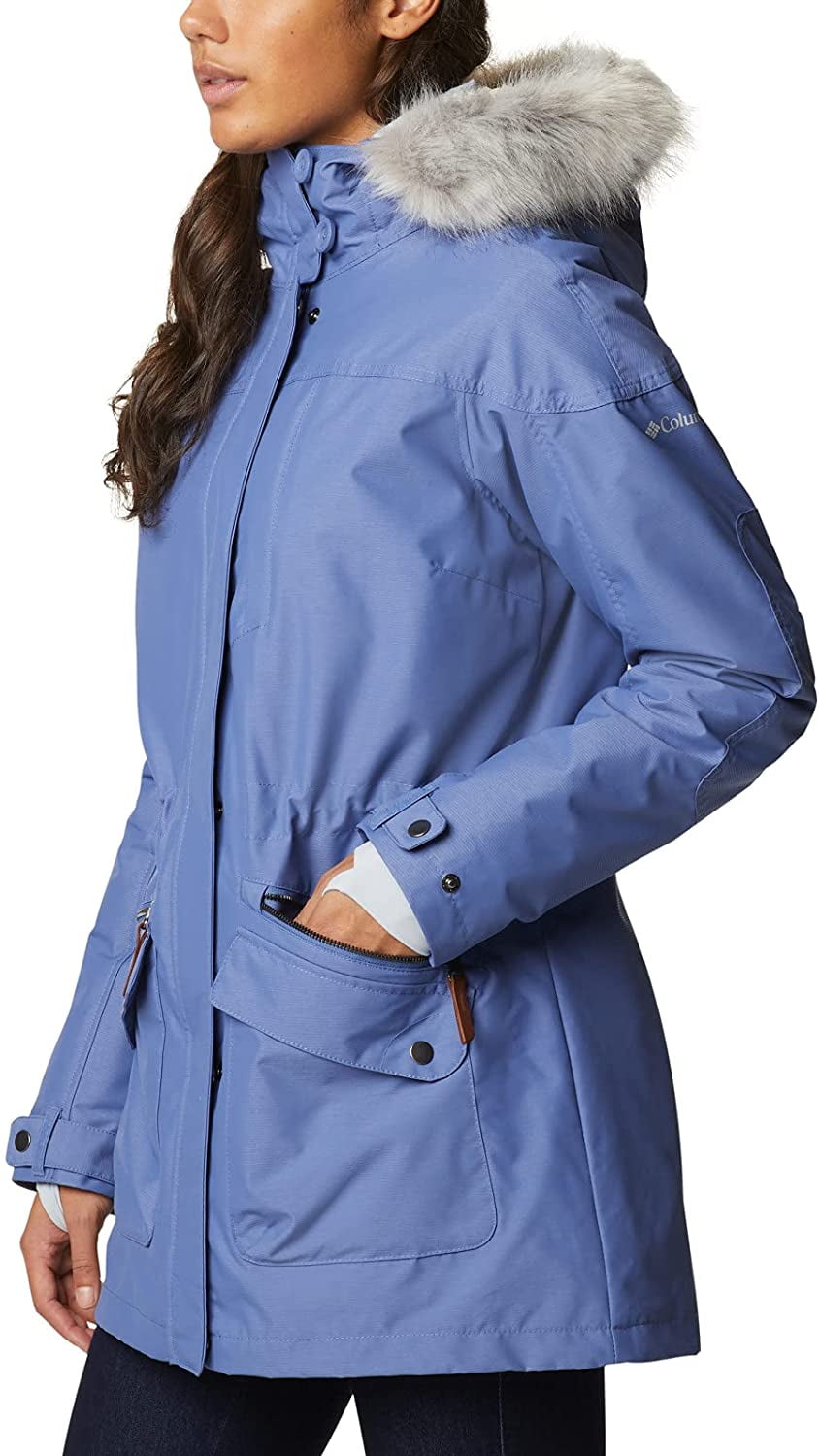 Columbia Women's Grand Trek Down Jacket, Velvet Cove/Lapis Blue, Small