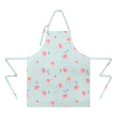 thumbnail image 2 of Pioneer Flower Floral Print Pattern Apron for Women and Men, Cotton Linen Waterproof with Pockets, Adjustable, 33x27 Inch for Kitchen, Gardening, BBQ, Salon, 2 of 6