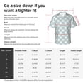 thumbnail image 6 of Lsque Daisy Plaid Blue pattern Hawaiian Shirt for Men, Unisex Summer Beach Casual Short Sleeve Button Down Shirts-Large, 6 of 9
