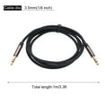 thumbnail image 2 of 3.5mm TRS Aux Cable Male to Male Auxiliary Audio HiFi Headphone Cord 3.3ft Nylon Braided, Brown, 2 of 6