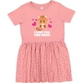 thumbnail image 3 of Inktastic I Love You This Much Kitten Girls Toddler Dress, 3 of 5