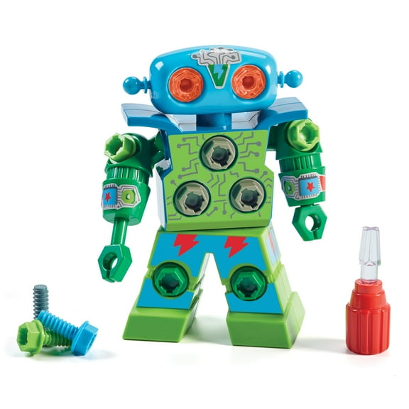 Educational Insights Design and Drill Robot, Preschool Construction Toy, Toddler STEM, Ages 3 