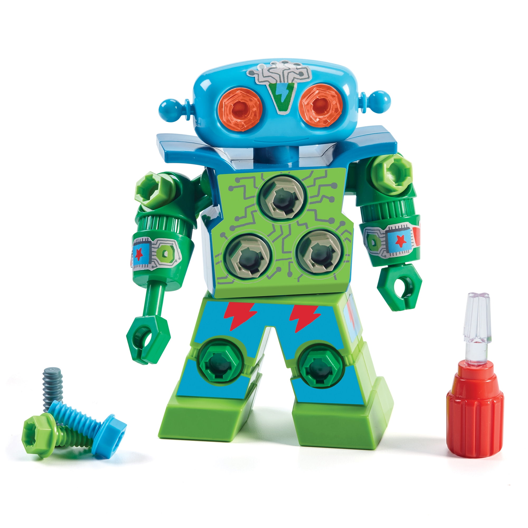 Educational Insights Design and Drill Robot, Preschool Construction Toy, Toddler STEM, Ages 3+