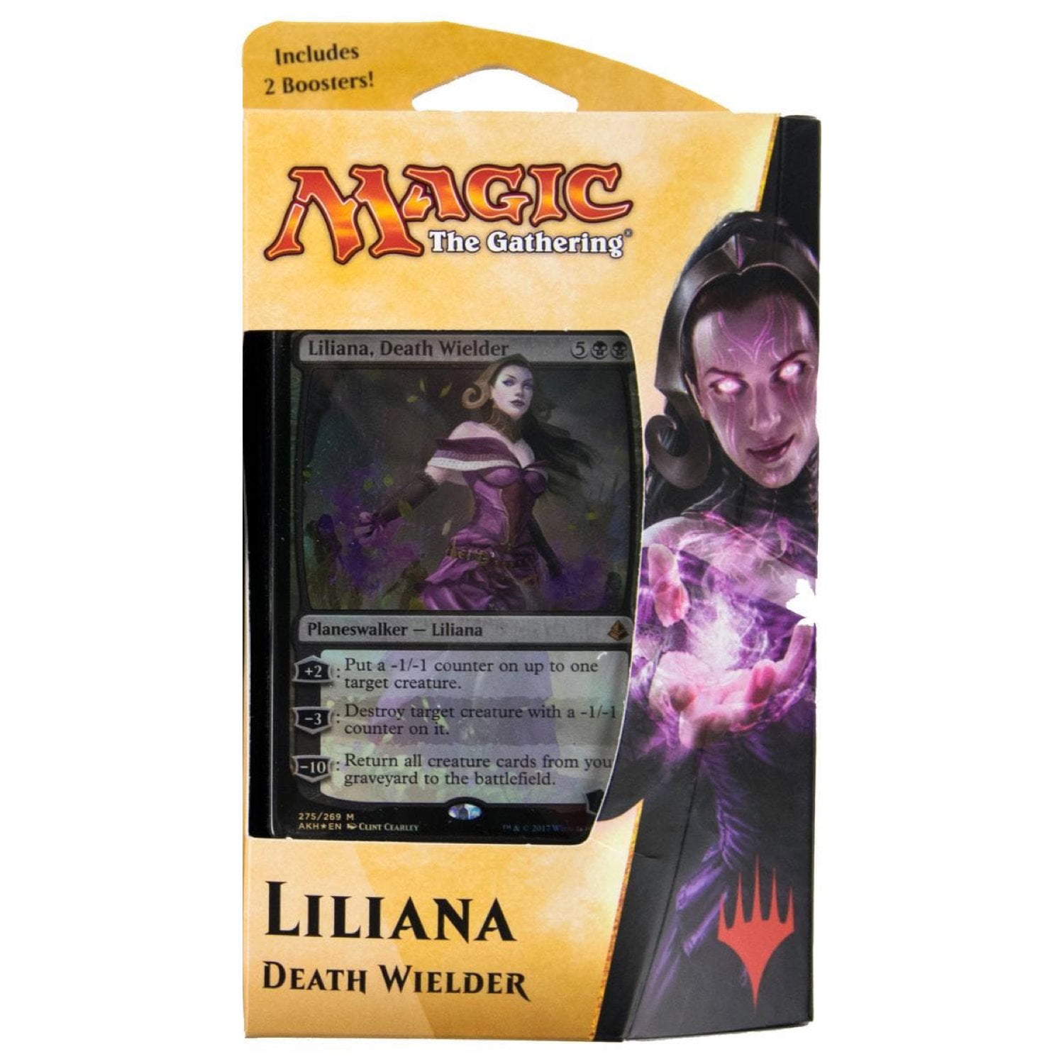 Magic The Gathering Liliana Death Mage Planeswalker Deck includes Booster Pack 