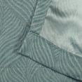 thumbnail image 5 of Geometric Wave Blackout Curtain Panels, 42" x 108", Teal by Blue Nile Mills, 5 of 7