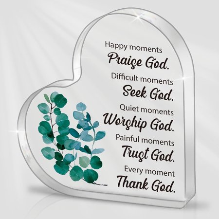 Christian Gifts For Women Friends Religious Gifts For Female Get Well Soon Gifts For Women Prayer Room Decor Gift Christian Gift Heart Acrylic Ornament