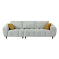 thumbnail image 3 of Convertible Sectional Sofa Couch, L Shaped Fabric Couch with 2 Headrests, Modern Design Cream Style Marshmallow Sofa for Living Room and Office (Grey), 3 of 7