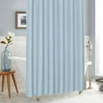 thumbnail image 2 of Waffle Fabric Shower Curtain, Heavyweight Cloth Shower Curtains for Modern Hotel Bathroom Decor, Waterproof & Wrinkle Resistant, 2 of 7