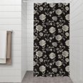 thumbnail image 2 of Pioneer Flower Floral Print Pattern Shower Curtain 36”x72", Bathroom Decorative Shower Curtain Set with 12 Hooks, Waterproof Washable, 2 of 6