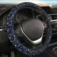 thumbnail image 5 of Rateoe Vintage Golden Butterfly Pattern Elastic Stretch Steering Wheel Cover, Universal 15 inch, Microfiber Breathable , Anti-Slip, Odorless, Easy Carry, 5 of 6