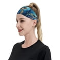 thumbnail image 4 of Wukai Watercolor Turtle Sports sweatband,Men & Women Sweatband Headband for Running, Cross Training, Racquetball, Working Out, 4 of 7