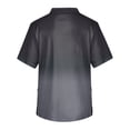 thumbnail image 5 of Domuza Scrub Shirts for Men Tie-Dye Gradient V Neck Short Sleeve Caregiver Uniform Relaxed Fit Comfy Soft Medical Scrub Tops with 3 Pockets Black 2XL, 5 of 5