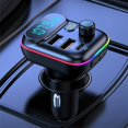 thumbnail image 1 of MORESEC under $5 Bluetooth 5.3 Car MP3 PlayerFM Transmitter Bluetooth Handsfree Call with Intelligent Fast Charging, Unlimited Model Compatible for Car Truck SUV, 1 of 9