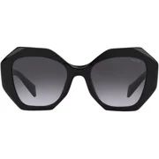 Prada PR 16WS 1AB5D1 Black Sunglasses Grey Gradient Lens
