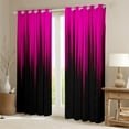 thumbnail image 2 of Pink Black 30%-50% Blackout Curtains Abstract Gradient Stripes Curtains & Drapes,Vintage Ombre Art Striped Lines Geometric Window Curtains,Stripe Modern Curtains 52"Wx63"L, 2 of 5