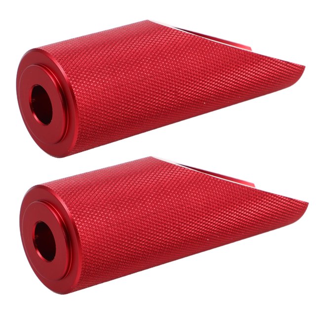 OHOIOLLA 1Par Pedales Para Motocicleta Color Rojo En Aleación De Aluminio Con Montaje Simple Y Seguridad Mejorada