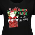 thumbnail image 4 of Inktastic Santa Claus is on His Way Christmas Women's Plus Size T-Shirt, 4 of 5