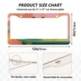 thumbnail image 7 of Aluminum License Plate Frame 2 Pack Car Exterior Accessory Car Tag Holder for Front Rear Plates Cars Decor Black Cat and Goldfish Bowl, 7 of 7