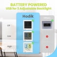 thumbnail image 3 of HODIK Refrigerator Thermometer with Alarm Fridge Freezer Thermometer, Wireless Digital Thermometer Indoor Outdoor Temperature Gauge, with 3 Adjustable Backlight for Kitchen Home Restaurant, 3 of 6