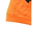 thumbnail image 5 of Little kids Toddler Baby Boy Girl Halloween Pumpkin Sweatshirt Long Sleeve Pullover Hooded Tops Shirt Tee Fall Clothes, 5 of 8