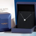 thumbnail image 5 of Gem Stone King 14K White Gold Green Prasiolite Pendant Necklace for Women | 3.07 Cttw | Gemstone Birthstone | Round 10MM | With 18 inch Chain, 5 of 6