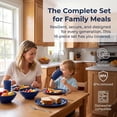 thumbnail image 5 of 16 Pack Plastic Dishes Set for 4, Unbreakable Plates and Bowls Sets, Lightweight Bowls with Plates, Cups,  Dinnerware Set for Camping Picnic, Kitchen Dishes, Microwave Safe, 5 of 6