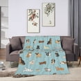 thumbnail image 7 of KLL Fleece Blanket Plush Throw Blanket Dog Pets ,Soft Fuzzy Cozy Flannel Blanket for Couch Sofa Bed.(40"x30" ), 7 of 7
