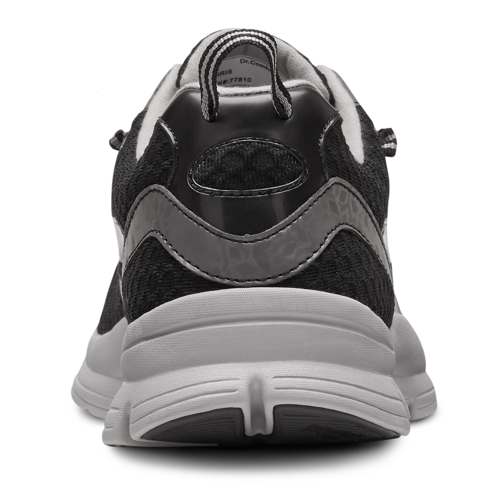Dr. Comfort Chris Men's Athletic Shoe: 11 Medium (B/D) Black Elastic Lace - image 5 of 5