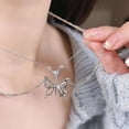 thumbnail image 3 of pink diamond love diamond necklace, 3 of 5