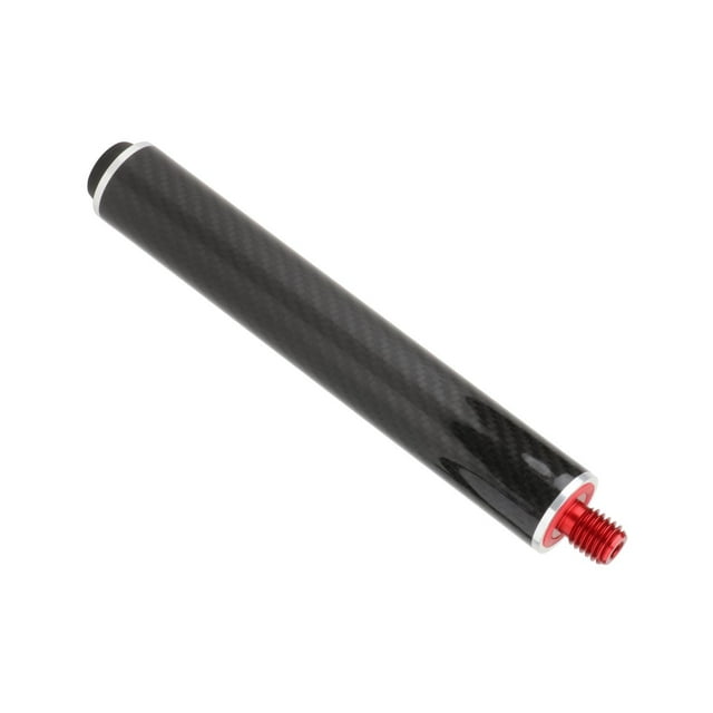 Justharion Cue End Extender Adapter Billiard Connect Extension Pool Billiards Shaft Cue Black Red 8 inch