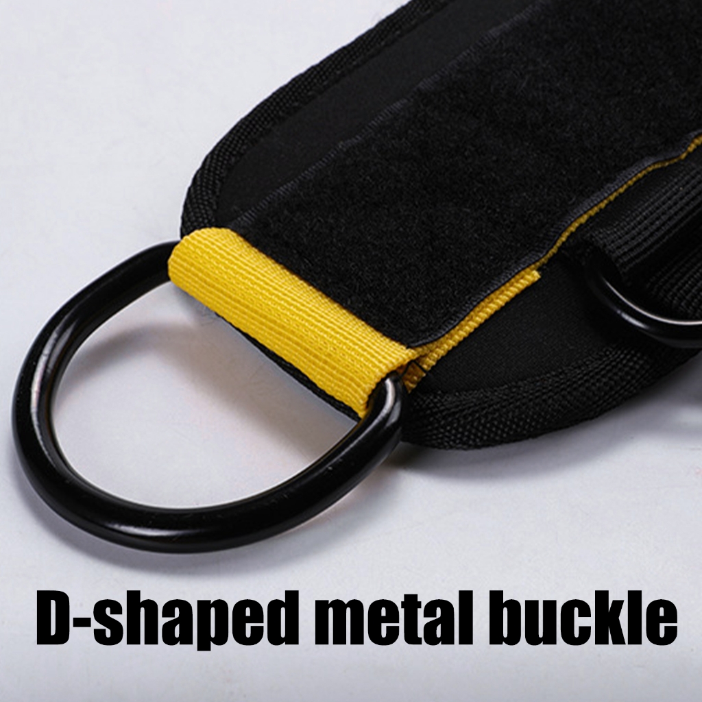 2Pcs Double D Rings Ankle Cuffs Legs Strength Training Brace Glute Kickbacks Ankle Strap Cable Attachments Easy to Use