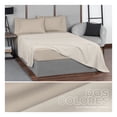 thumbnail image 2 of Juego de Sábanas Microfibra, Frescas, Hipoalergénicas, Real Textil (Beige/Khaki, Individual ), 2 of 7
