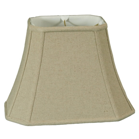 Royal Designs 18" Rectangle Cut Corner Lamp Shade Linen Cream