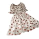 thumbnail image 3 of Sonducket Vestido de mujer Tamaño libre Fuera del hombro Impreso Ropa de teñido Manga corta Ocio Dulce Moda Jersey Ropa Playa Vestidos Blanco, 3 of 6