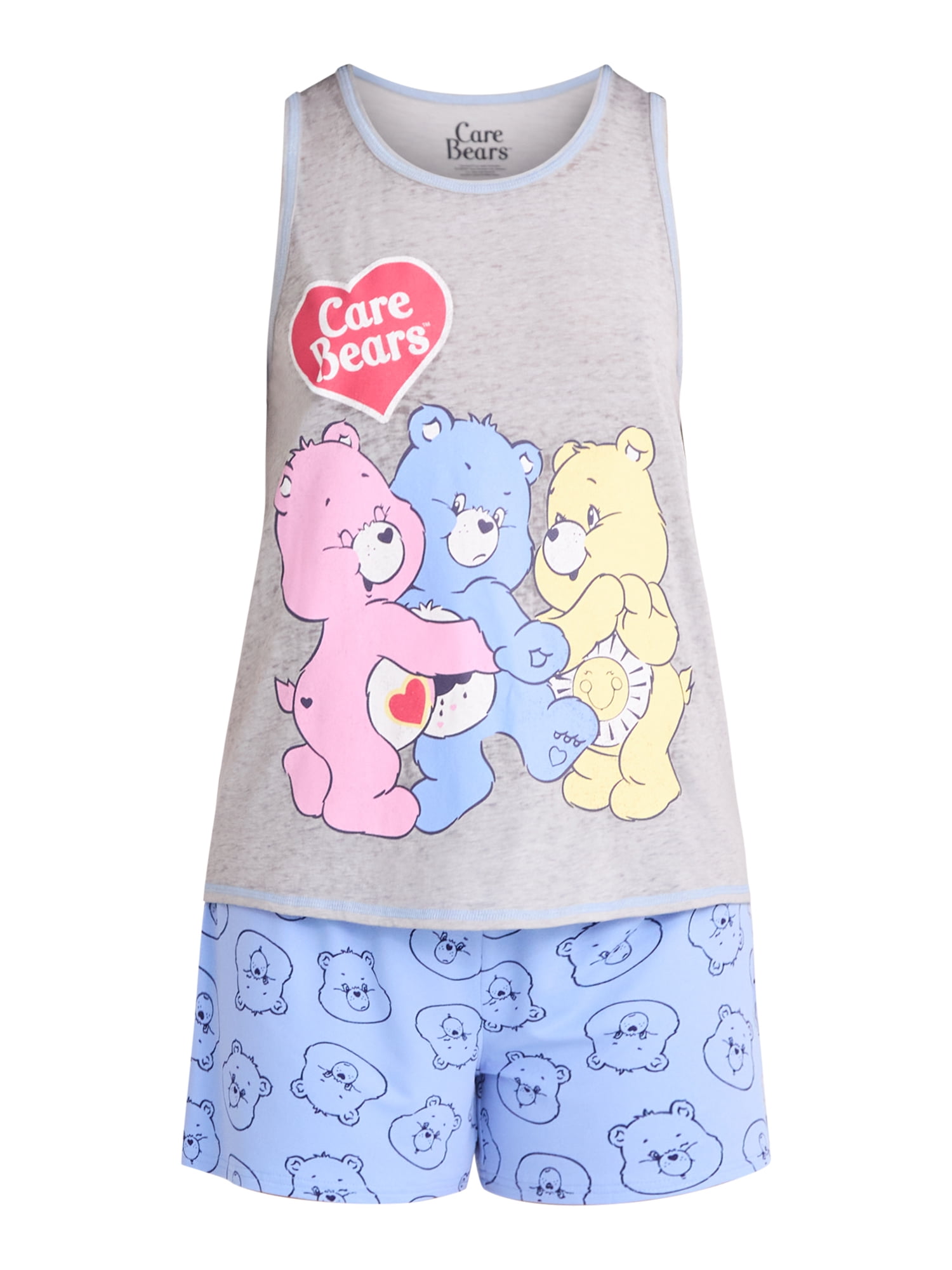 Care Bears Women's Tank Top and Shorts Pajama Set, 2-Piece, Sizes XS-3X