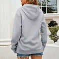 thumbnail image 4 of Atogsazn Womens Hoodies Casual Long Sleeve Letter Printed Hooded Sweatshirt Fall Loose Pullover Tops Clothing Light Gray XL Fashion, 4 of 6