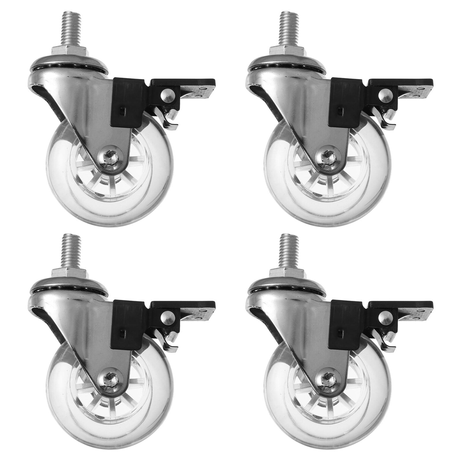 4 Pcs Baby Crib Caster Carts Crib Wheel Furniture Universal Casters Accessories