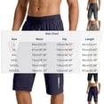 thumbnail image 2 of Mens Capri Pants Elastic Waist Drawstring 3/4 Length Pants Zipper Pockets Cropped Pants Quick Dry Breathable Workout Running Outfits, 2 of 8