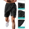 thumbnail image 5 of Men's Athletic Shorts Lightweight Sport,Gym,Workout，Running Jogging Shorts Quick Dry with Zipper Pockets, 5 of 6