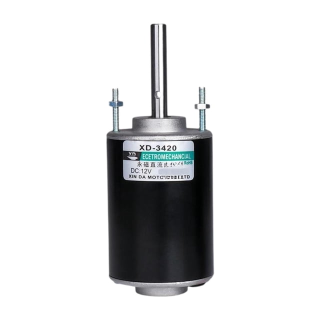 Motor de CC para generador de bricolaje, motor de repuesto de alto rendimiento y bajo ruido, proyecto de bricolaje 24 V 7000 RPM