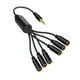 thumbnail image 4 of Cable de audio de 3,5 mm perfecl conector macho a varios conectores hembra 0,3 m, 4 of 8