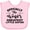 AD-Pink, variant on Inktastic Officially the World's Greatest Little Sister Girls Baby Bib