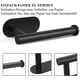 thumbnail image 3 of Portarrollos de Papel Higiénico On and Off, Portarrollos de Papel Higiénico Premium sin Taladrar, Portarrollos de Papel Higiénico de Pared de Acero Inoxidable para Cocina y Baño, Negro JM, 3 of 5
