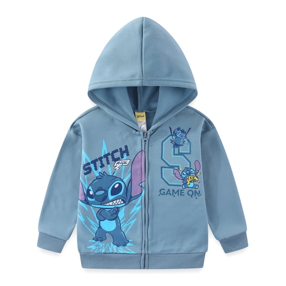 Disney Lilo & Stitch Zip-Up Hoodie (Boys), Sizes 4-12