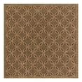 thumbnail image 3 of Unique Loom Outdoor Trellis Collection Area Rug - Spiral (6' 1" Square Light Brown/Brown), 3 of 7