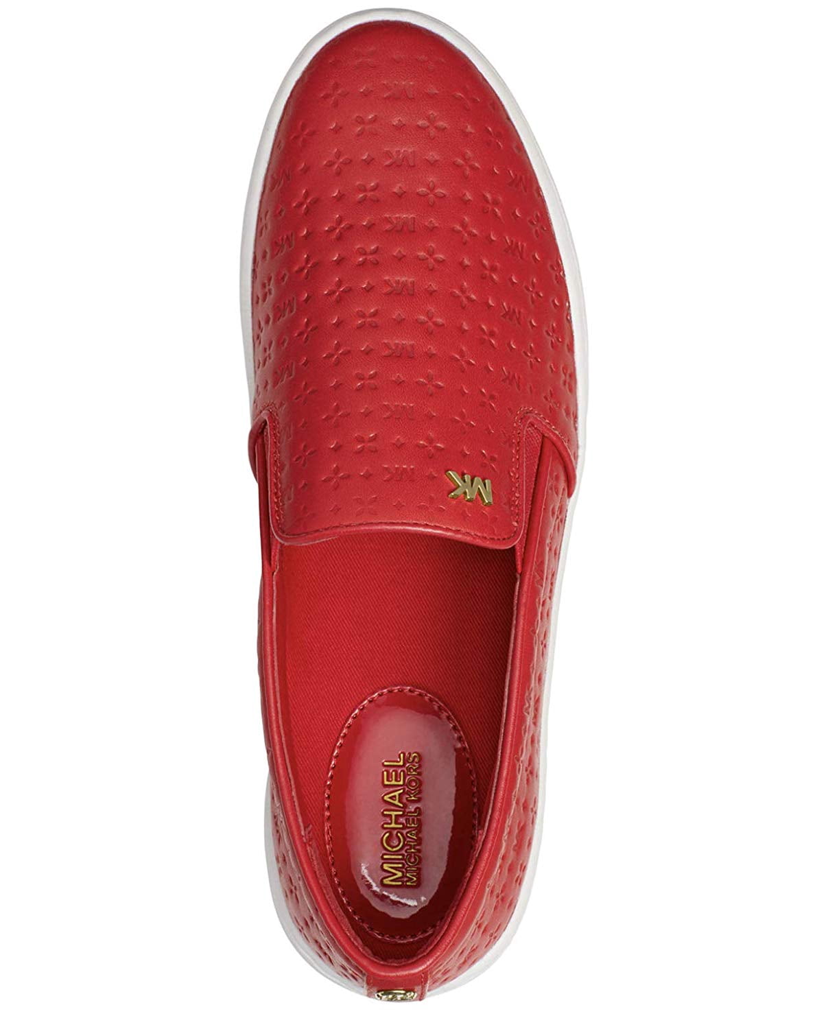 michael kors keaton slip on red