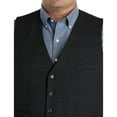 thumbnail image 3 of Oak Hill by DXL Men's Big and Tall Reversible Windowpane/Solid Vest Charcoal 4XL, 3 of 4