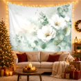 thumbnail image 3 of White Magnolia Watercolor Tapestry Wall Hanging, 3 of 7